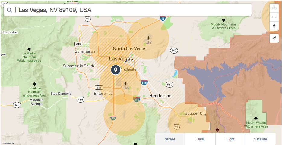 Las Vegas Airspace Map
