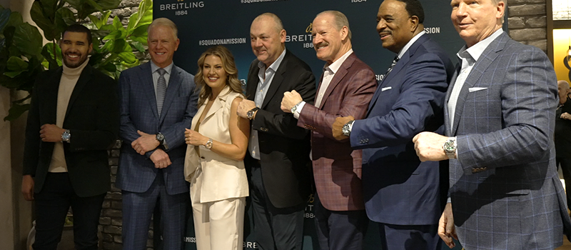 What made Breitling Super Bowl event so interesting?